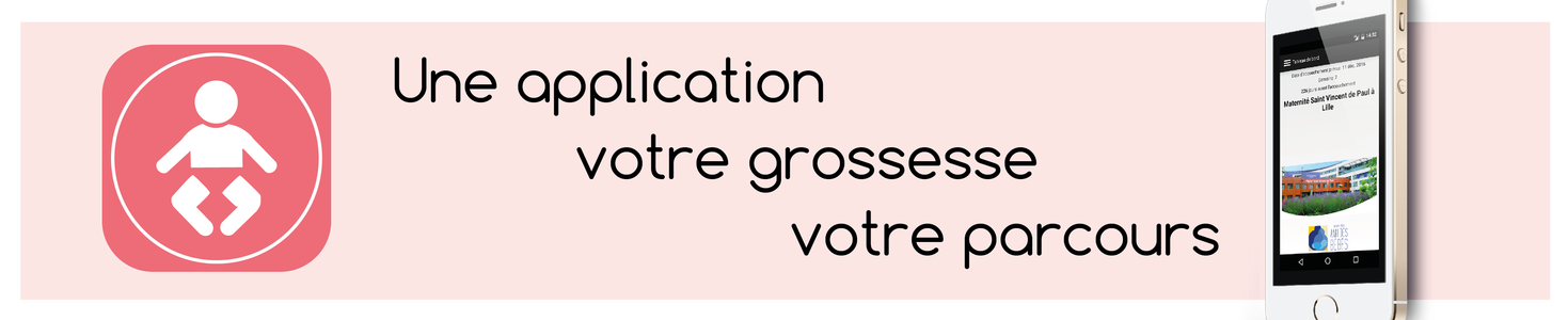 Lien vers la page de téléchargement de l'application "ma grossesse, mon parcours"